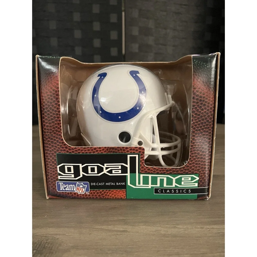 Team NFL Goal Line Classics Ertl‎ Die Cast Metal Coin Bank Indianapolis Colts
